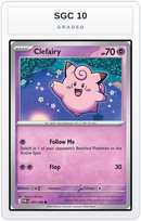 Graded - Clefairy - 030/088 — SGC 10 graded overlay