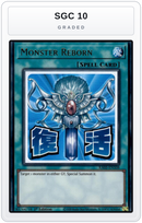 Graded - Monster Reborn — SGC 10 graded overlay