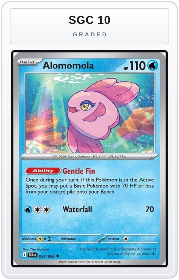Graded - Alomomola — SGC 10 graded overlay