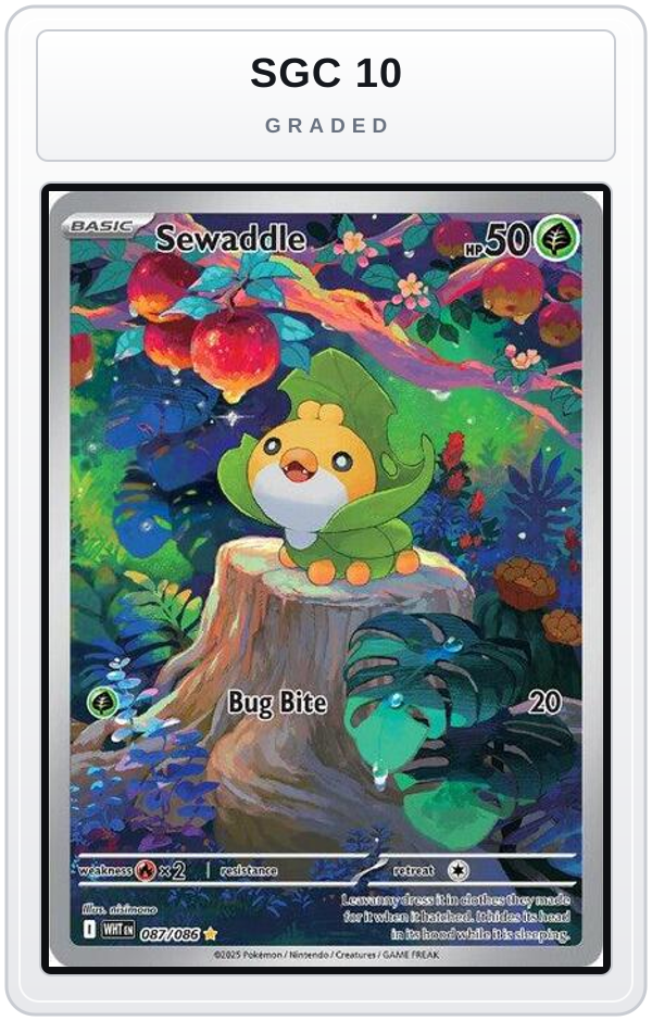 Graded - Sewaddle - 087/086 — SGC 10 graded overlay