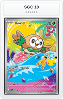 Graded - Rowlet - 043 — SGC 10 graded overlay