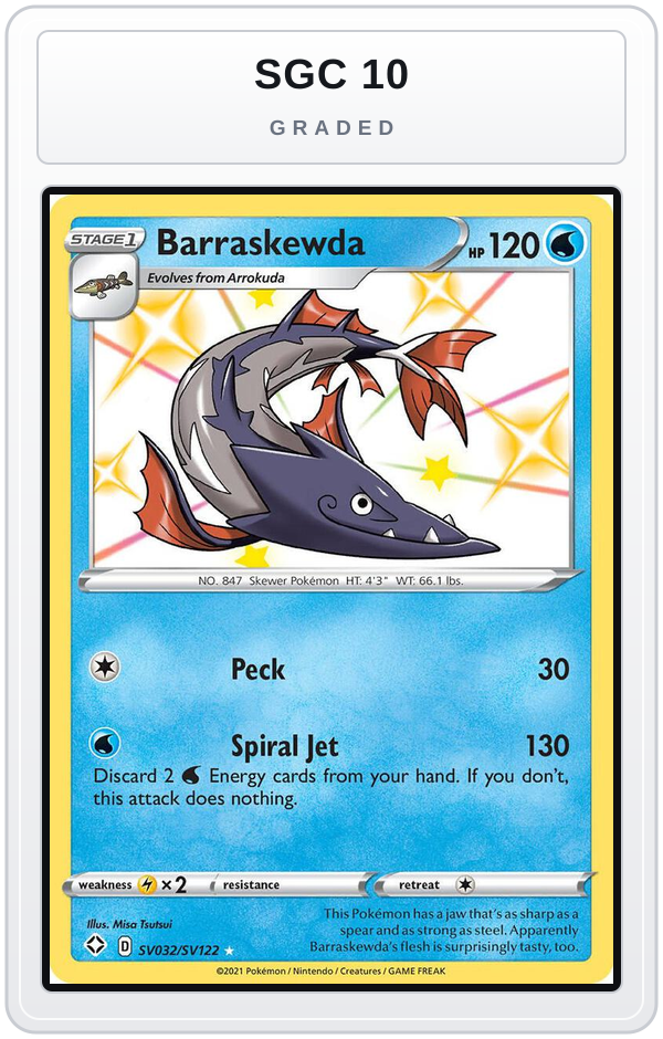 Graded - Barraskewda — SGC 10 graded overlay