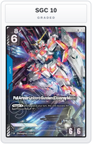 Graded - Full Armor Unicorn Gundam (Destroy Mode) (U+) — SGC 10 graded overlay