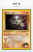 Graded - Brock's Onix (21) — SGC 10 graded overlay