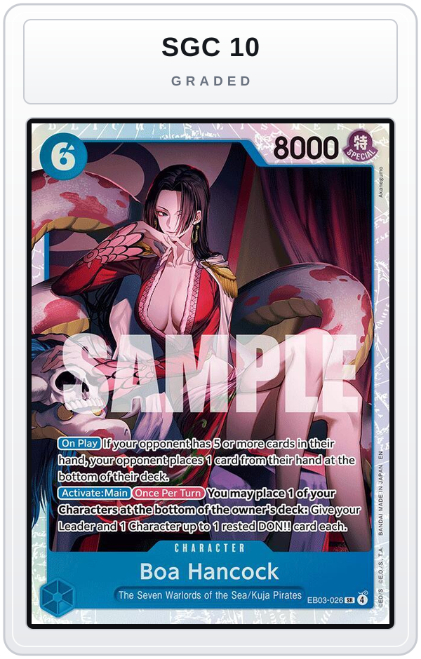 Graded - Boa Hancock — SGC 10 graded overlay