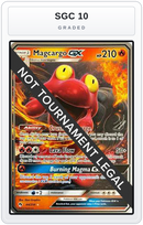 Graded - Magcargo GX - 2019 (Henry Brand) — SGC 10 graded overlay