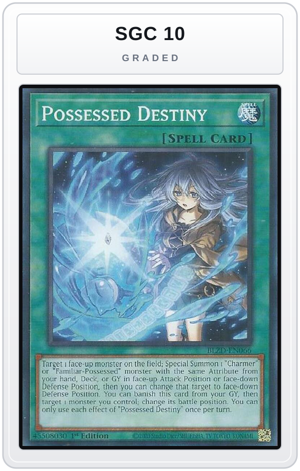Graded - Possessed Destiny — SGC 10 graded overlay