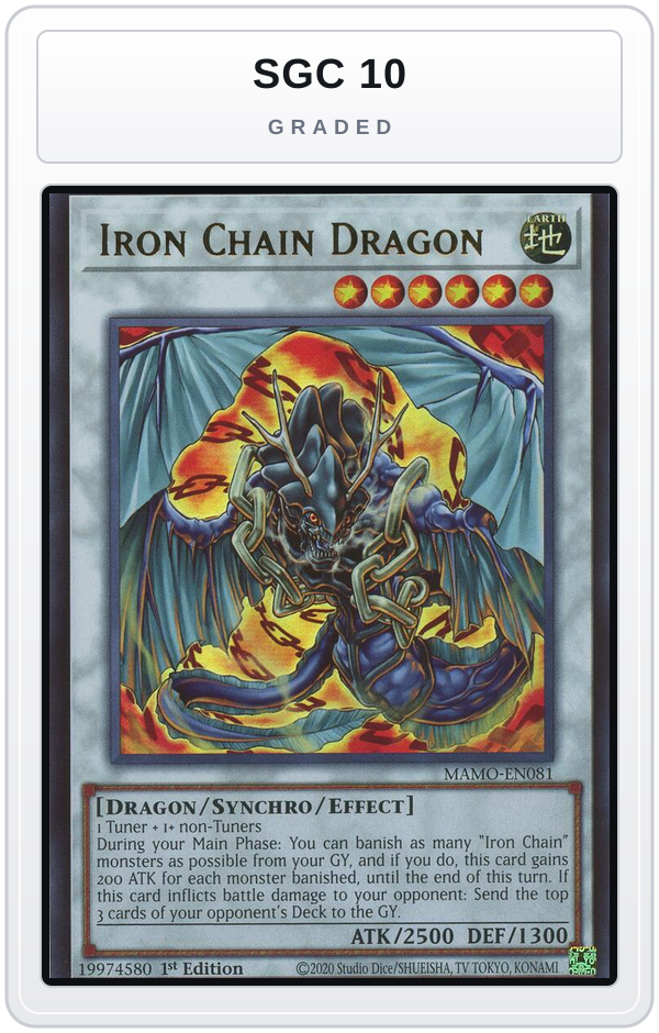 Graded - Iron Chain Dragon — SGC 10 graded overlay