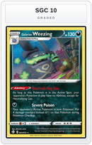 Graded - Galarian Weezing — SGC 10 graded overlay