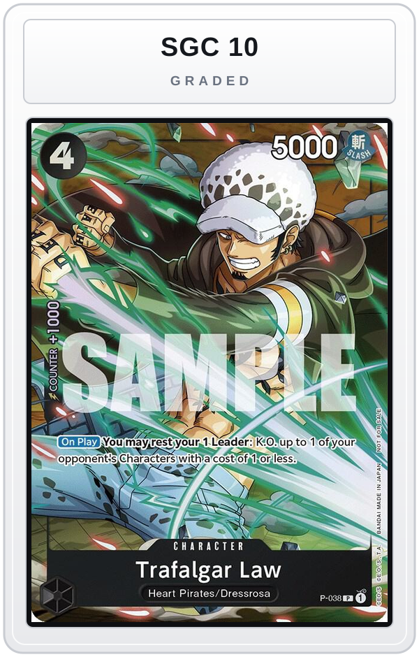 Graded - Trafalgar Law (Event Pack Vol. 4) — SGC 10 graded overlay
