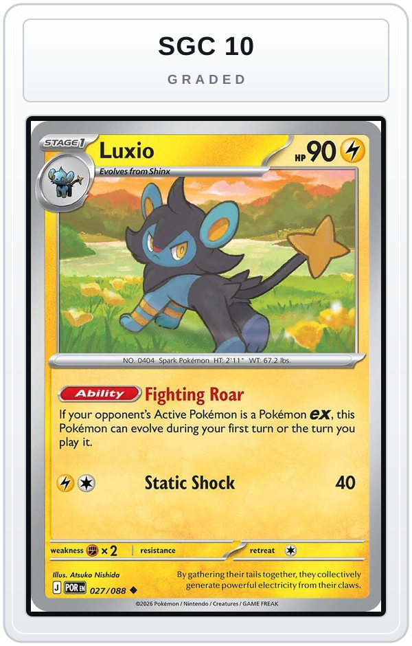 Graded - Luxio — SGC 10 graded overlay
