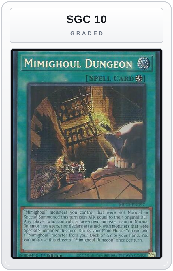 Graded - Mimighoul Dungeon — SGC 10 graded overlay