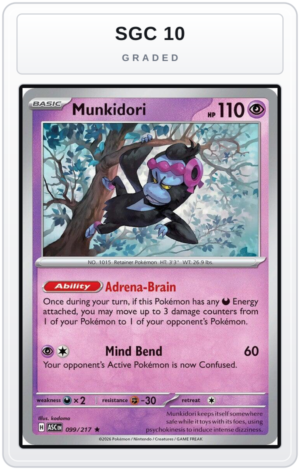 Graded - Munkidori — SGC 10 graded overlay