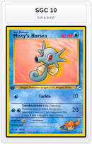 Graded - Misty's Horsea — SGC 10 graded overlay