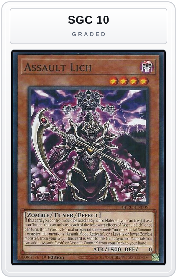 Graded - Assault Lich — SGC 10 graded overlay