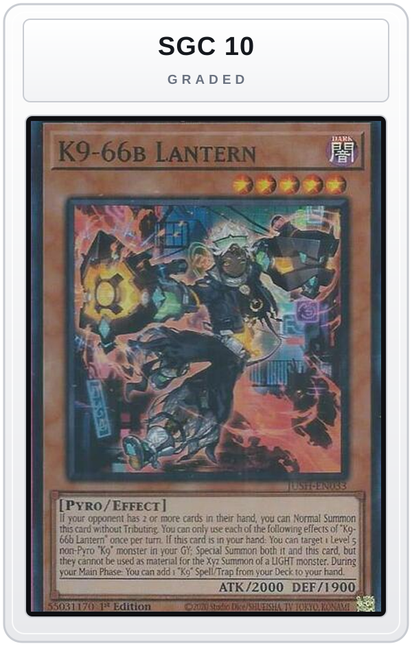 Graded - K9-66b Lantern — SGC 10 graded overlay