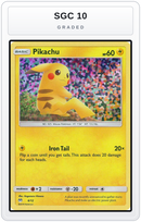 Graded - Pikachu - 6/12 — SGC 10 graded overlay