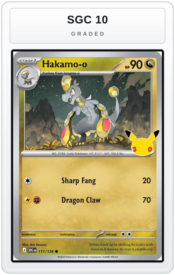 Graded - Hakamo-o — SGC 10 graded overlay
