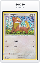 Graded - Yungoos - 12/12 — SGC 10 graded overlay