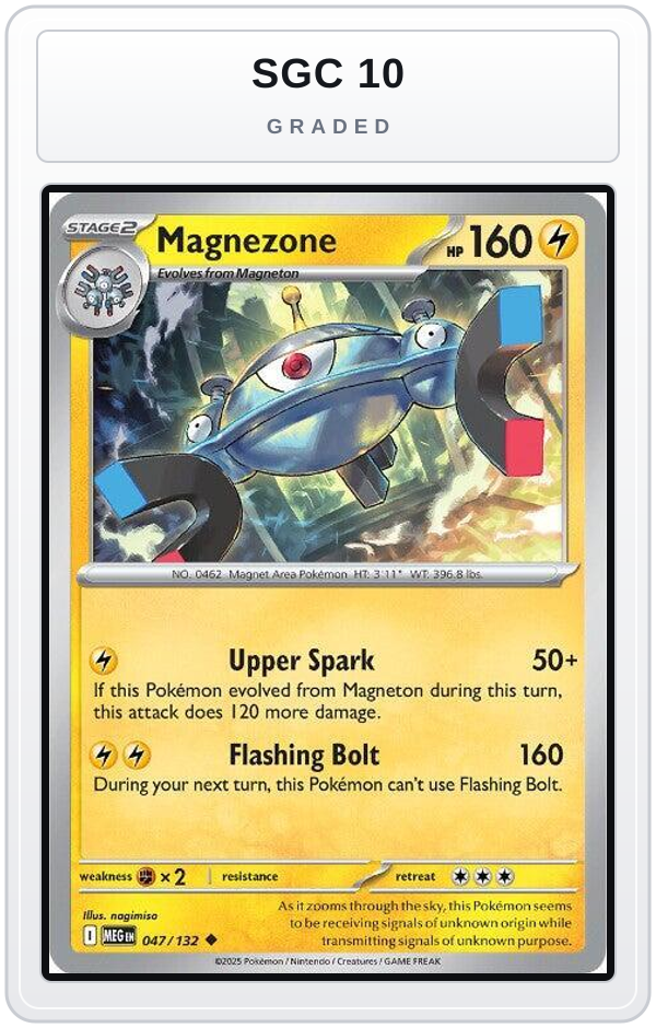 Graded - Magnezone — SGC 10 graded overlay