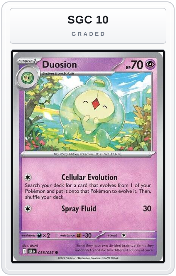 Graded - Duosion — SGC 10 graded overlay