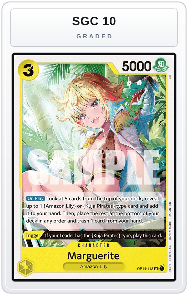 Graded - Marguerite — SGC 10 graded overlay