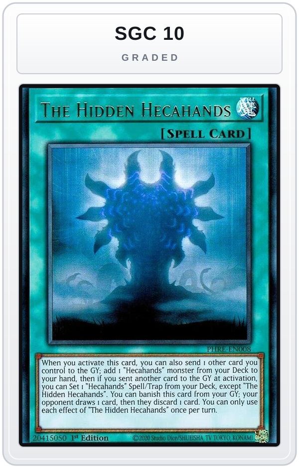 Graded - The Hidden Hecahands — SGC 10 graded overlay