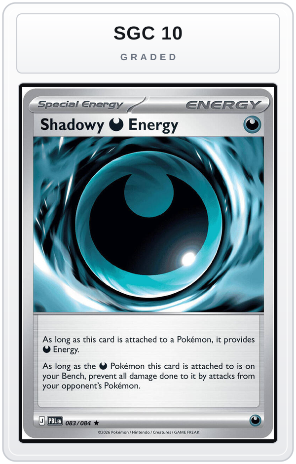Graded - Shadowy Darkness Energy — SGC 10 graded overlay