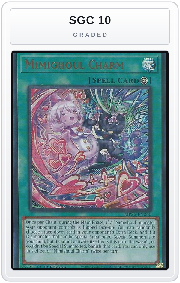 Graded - Mimighoul Charm — SGC 10 graded overlay