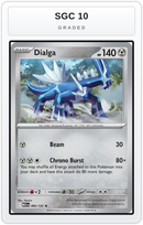 Graded - Dialga — SGC 10 graded overlay