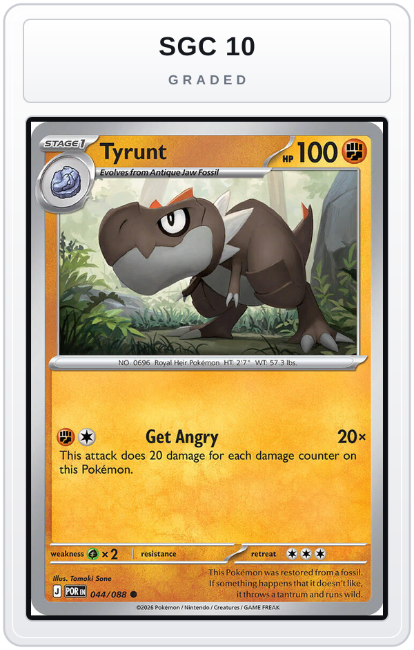 Graded - Tyrunt — SGC 10 graded overlay