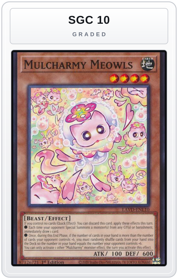 Graded - Mulcharmy Meowls — SGC 10 graded overlay