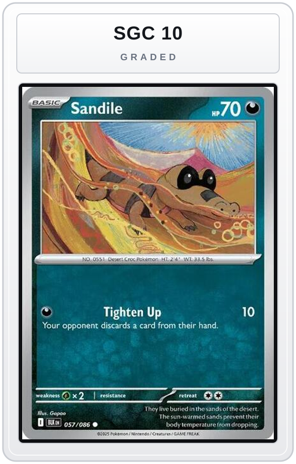 Graded - Sandile — SGC 10 graded overlay