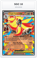 Graded - Mega Pyroar ex - 015/086 — SGC 10 graded overlay