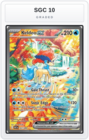 Graded - Keldeo ex - 167/086 — SGC 10 graded overlay