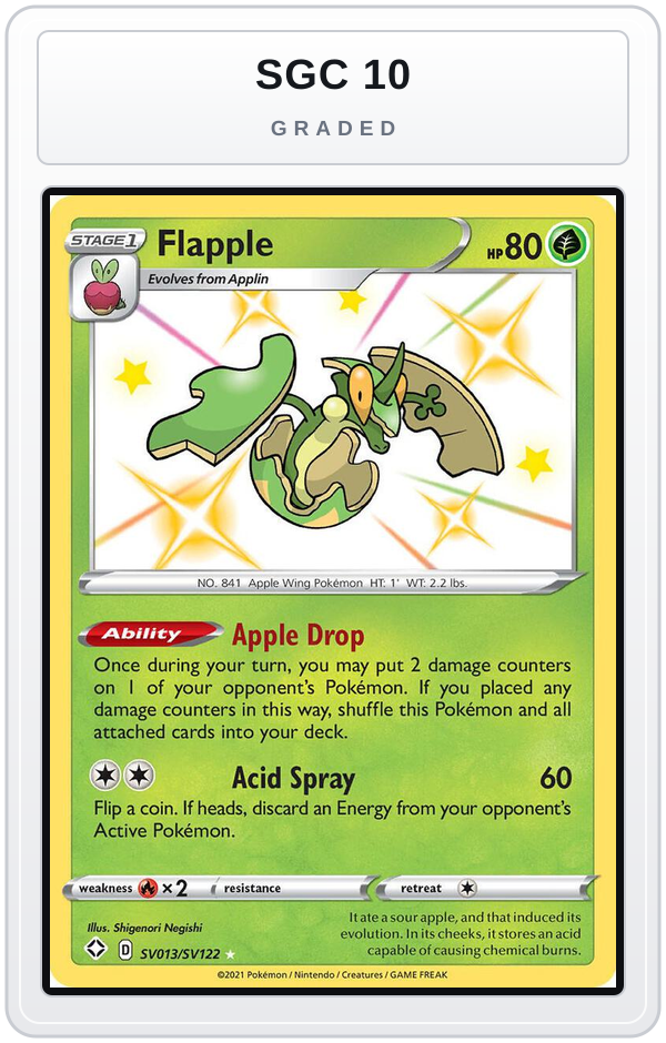 Graded - Flapple — SGC 10 graded overlay