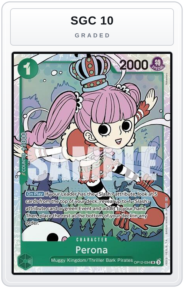 Graded - Perona — SGC 10 graded overlay