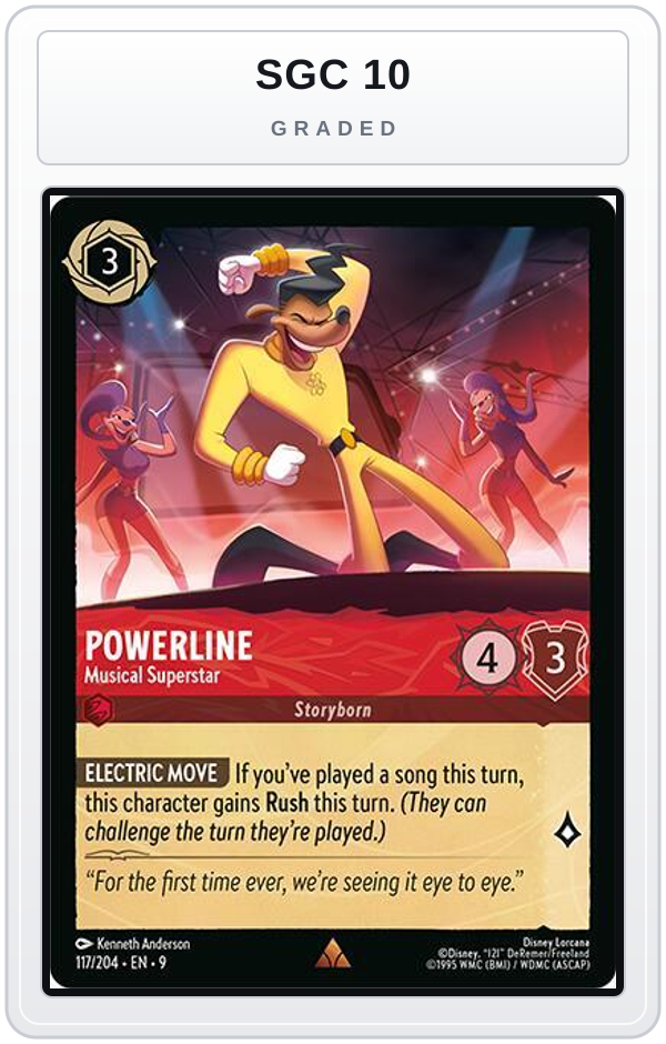 Graded - Powerline - Musical Superstar — SGC 10 graded overlay