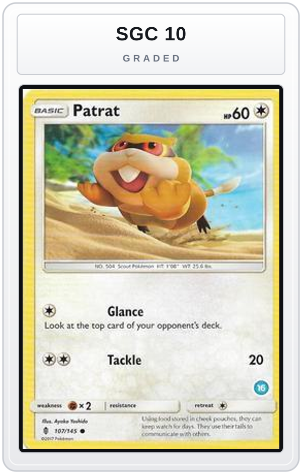 Graded - Patrat (16) — SGC 10 graded overlay
