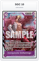 Graded - Donquixote Doflamingo - OP14-069 — SGC 10 graded overlay