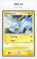 Graded - Pachirisu — SGC 10 graded overlay