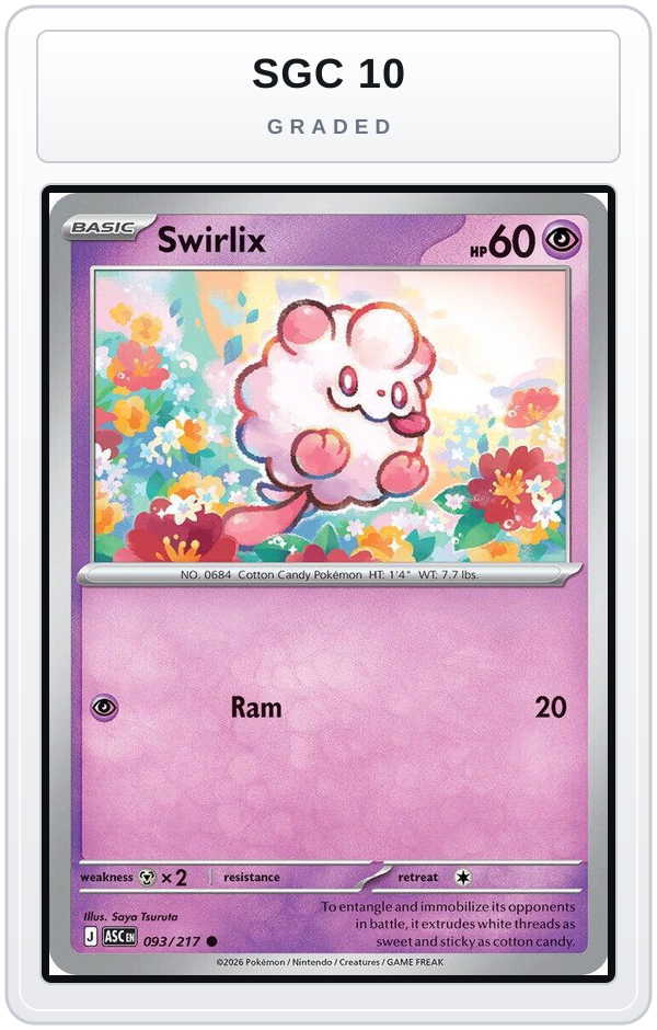 Graded - Swirlix — SGC 10 graded overlay
