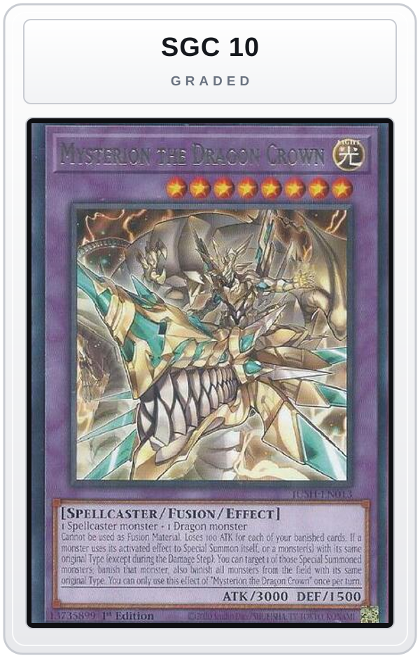 Graded - Mysterion the Dragon Crown — SGC 10 graded overlay