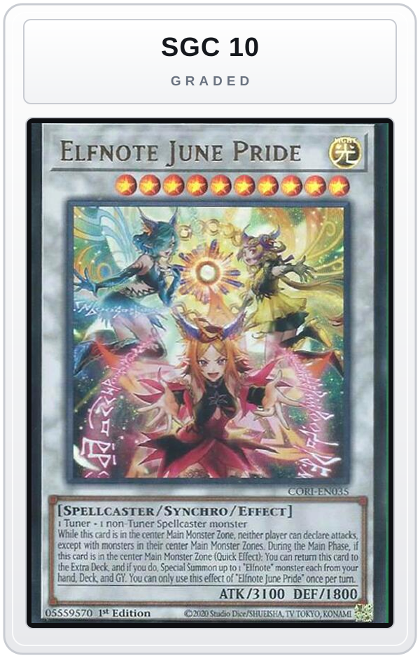 Graded - Elfnote June Pride — SGC 10 graded overlay