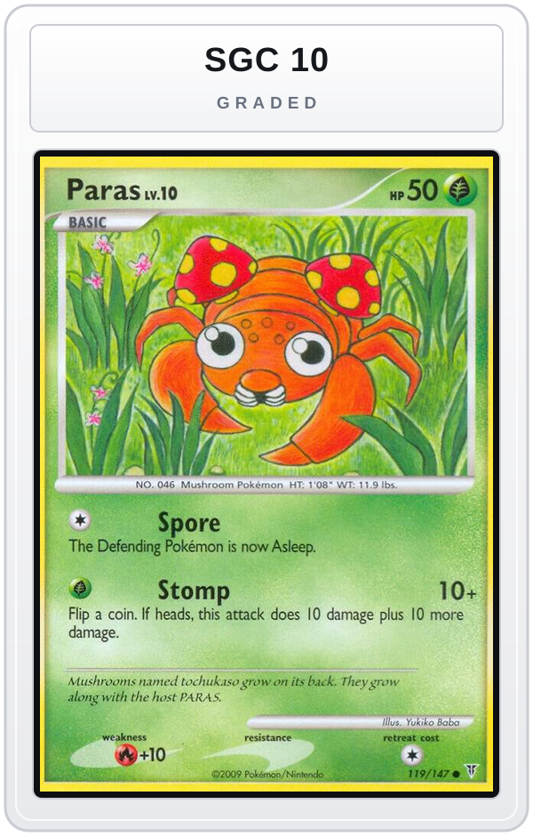 Graded - Paras — SGC 10 graded overlay