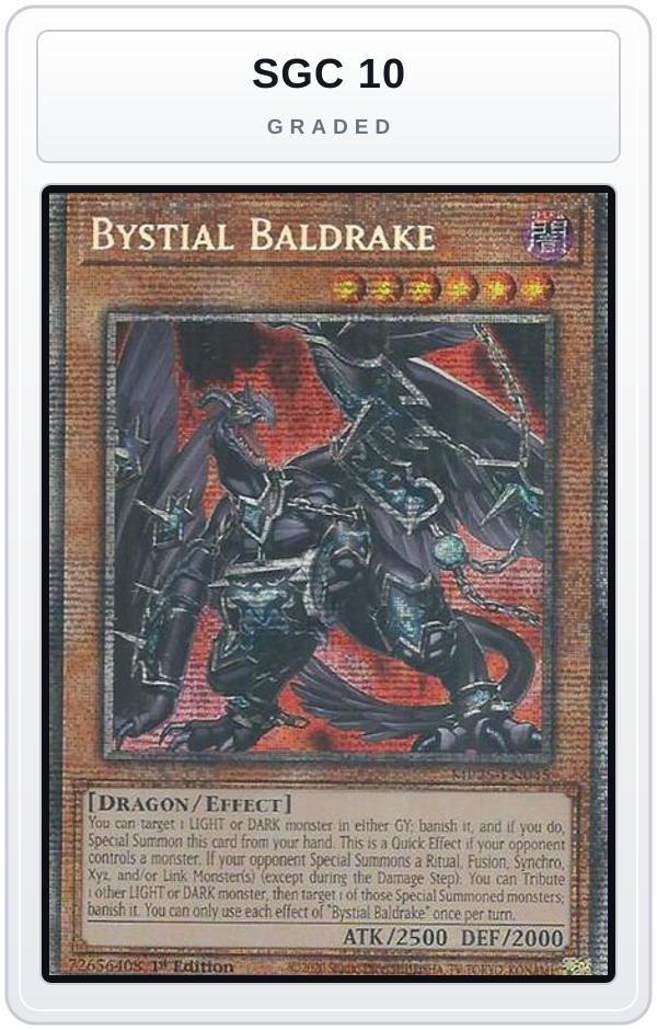 Graded - Bystial Baldrake — SGC 10 graded overlay