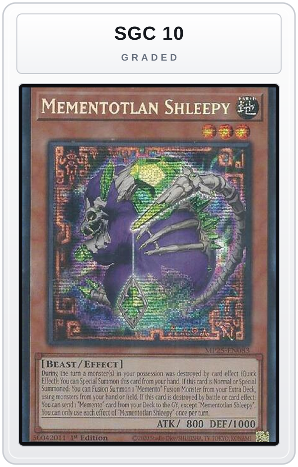 Graded - Mementotlan Shleepy — SGC 10 graded overlay