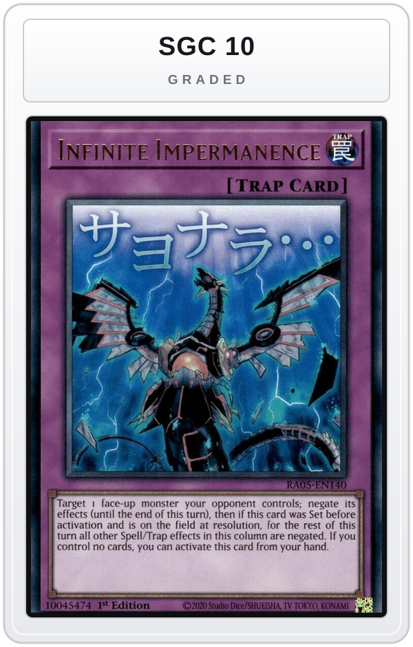 Graded - Infinite Impermanence — SGC 10 graded overlay
