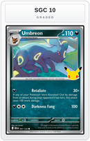 Graded - Umbreon — SGC 10 graded overlay