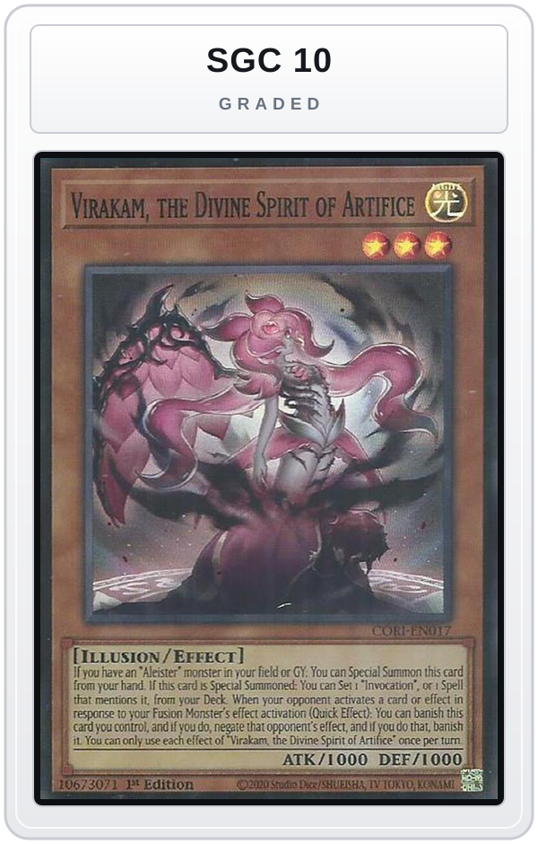 Graded - Virakam, the Divine Spirit of Artifice — SGC 10 graded overlay